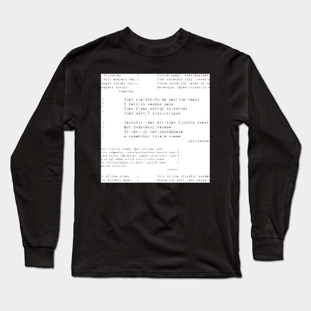 Annotated American Writings: Wheatley & Dickinson & Lazarus Long Sleeve T-Shirt by LochNestFarm